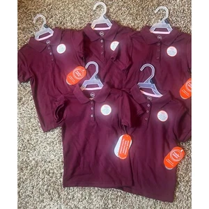 Wonder Nation School Uniform Polo Shirts Kid Resistant XS (Size 4-5) Set of 5 - Picture 1 of 4