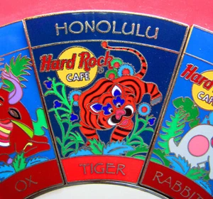 HONOLULU HAWAII *CHINESE ZODIAC TIGER* ANIMAL ASTROLOGY Hard Rock Cafe PIN LE - Picture 1 of 1