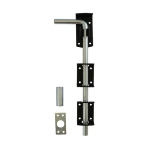 Timco Garage Drop Down Bolt Gate Shed Door Lock Bottom Security Taurus 12"/18" - Picture 1 of 9