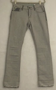 Cruel Denim Abby Frayed Straight Stretchy 29/7 Women's Jeans Embroidered Light - Picture 1 of 5