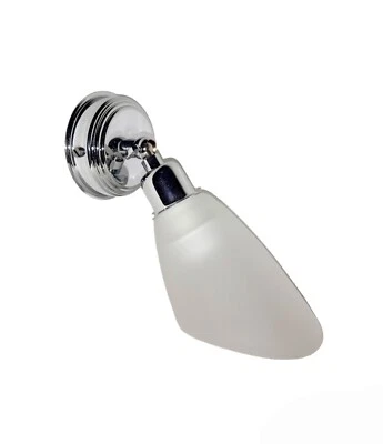 Applique da parete specchio bagno Moderna Cromata vetro luce Orientabile faretto - Immagine 1 di 4