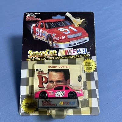 BOBBY DOTTER #08  TEAM R  DIECAST CAR   RACING CHAMPIONS 1992 1:64 SCALE   PINK - Image 1 of 2