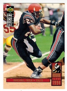 MARSHALL FAULK 1994 Collector's Choice #14 ROOKIE CARD - Picture 1 of 2