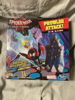 Marvel Spider-man Into The Spider-verse Prowler Attack 3-D Game Figure Hasbro - Image 1 of 3