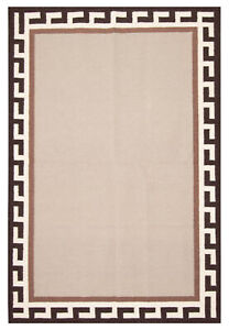 Traditional Hand Woven Turkish Carpet 5'2" x 7'8" Kilim Rug