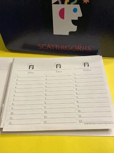 Scattergories 1988 Replacement Parts Unused Answer Sheets One Sided - Picture 1 of 4