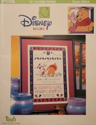Disney Home P is for Pooh Cross Stitch Book By Leisure Arts 42 Pages Craft Sew - Image 1 of 4