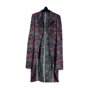 Yohji Yamamoto Peaked Lapel Coat Size 2 Wool Floral Pattern 2004AW Vintage Used - Picture 1 of 9
