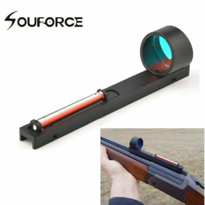 Hunting Holographic Red Dot Scope Red Fiber Reflex Sight Fit Shotgun Rib Rail