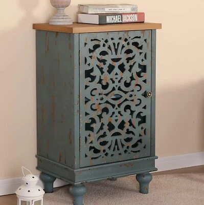 Accent Storage Cabinet Buffet Side Table Nightstand Bedsides Table Living Room - Image 1 of 4