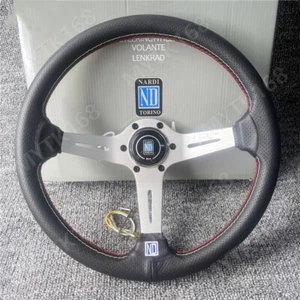 NARDI SPORT RALLY DEEP CORN 14INCH 340MM STEERING WHEEL LEATHER ND - Picture 1 of 4
