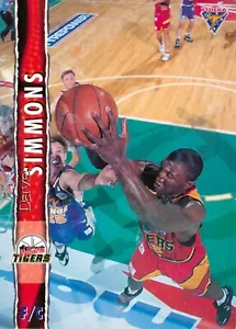 1995 Melbourne Tigers NBL Basketball Futera Card - David Simmons - Picture 1 of 3