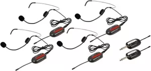 VocoPro 4 UHF Wireless Headset Mics with Receive (Commander-Play-4) - Picture 1 of 6