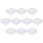 10pcs Clear Soap Box with Lid Portable Soap Holder for Travel, Gym, Camping-ET
