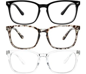 Blue Light Blocking Glasses Anti-Glare Eyeglasses Men Women Reduce Eyestrain - Picture 1 of 6