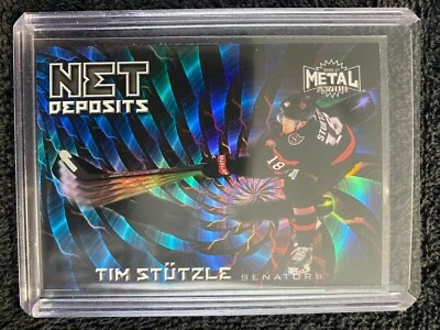 2020-21 SkyBox - Metal Universe - Net Deposits - ND-8 Tim Stutzle - Image 1 of 2