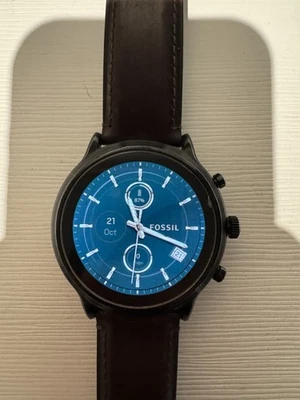 Fossil Carlyle Smart Watch Gen 5 DW10F1 Brown Leather Band - Image 1 of 4