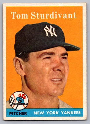 1958 TOPPS #127 TOM STURDIVANT YANKEES - Image 1 of 3