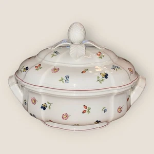 Sopa y tapa ovalada Villeroy Boch Petite Fleur L12,5”xW8”H8,5” Excelente - Imagen 1 de 22