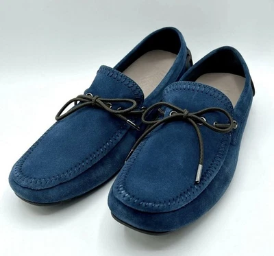 Zapato mocasín Hotsebit de gamuza azul gasolina talla 12 Salvatore Ferragamo Atlante para hombre Foto 1 de 4