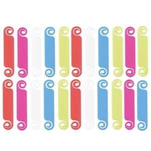 50Pcs Multicolor Cable Labels Cord Identification Tags for USB Computer Charger - Afbeelding 1 van 12