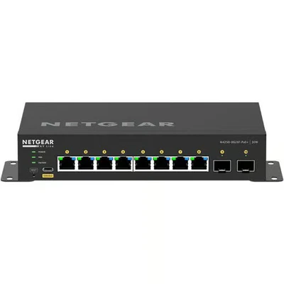 Netgear GSM4210PX-100NAS AV LINE M4250-8G2XF-POE+ FULLY MANAGED DESKTOP SWITCH - Image 1 of 2
