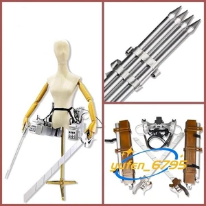 Attack on Titan Cosplay Sets Anime Ausrüstung tragbar Mode neu Requisiten Ackerman 1 Stck. - Bild 1 von 16
