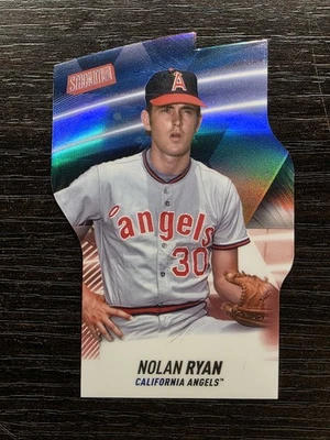 Nolan Ryan ~ 2022 Topps Stadium Club Chrome ~ Triumvirates Red Refractor SP#T-16 - Image 1 of 4