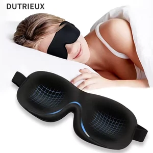 Maschera occhi per dormire 3D ombreggiante traspirante copertura occhi maschera occhi sonno naturale memo - Foto 1 di 8