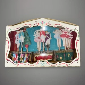 Meri Meri Nutcracker Ballet Christmas Cupcake Liners & Topper Picks Kit - Picture 1 of 11
