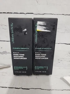 Lot of 2 Urban Skin RX Men Daily Even Tone Soothing Moisturizer 1.7oz Each - Picture 1 of 5