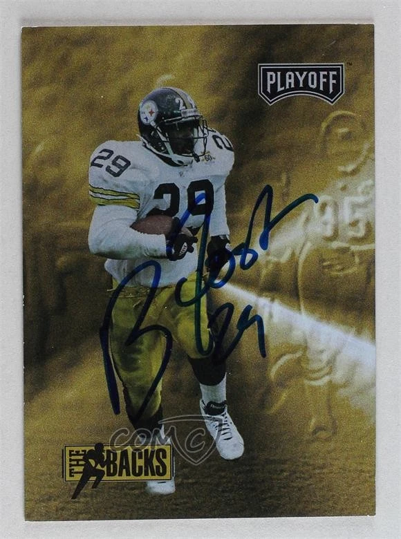 BAS 1993 Playoff Barry Foster #282 Beckett Auth Sticker Auto - Image 1 of 2