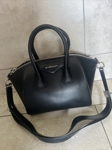 GIVENCHY Medium Antigona bag Black Box Calf Leather Excellent RRP £1890 - Picture 1 of 9
