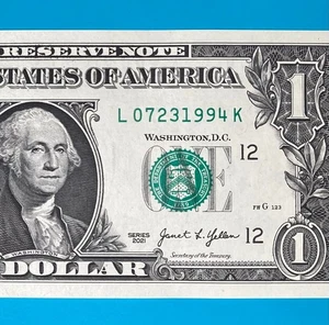 July 23, 1994 (L 07231994 K) BIRTHDAY Note $1 One Dollar Bill *UNC* - Picture 1 of 4
