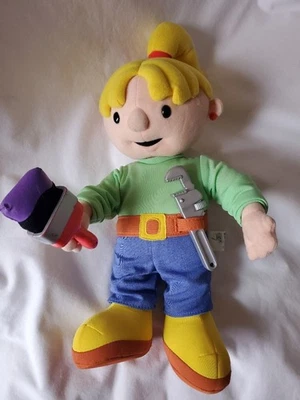 Винтажная плюшевая говорящая игрушка 2001 Hasbro Bob the Builder Wendy Painter 14 дюймов работает - Изображение 1 из 2