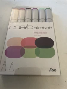 COPIC Sketch Markers Set Floral Favorites 1 ~ Dual - Tipped ~ NEW - Picture 1 of 3