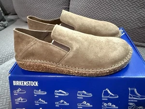 Birkenstock New w/ Box Callan Gray Taupe Suede Leather Size 39 Womens 8 Mens 6 - Picture 1 of 7
