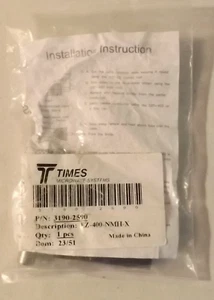 Times Microwave Systems EZ-400-NMH-X 3190-2590 Type N Male Connector LMR-400 NIB - Picture 1 of 2