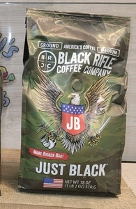 Black Rifle Coffee Company Just Black café molido tostado medio 18 oz NUEVO 1 bolsa - Imagen 1 de 5