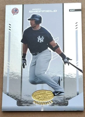 2004 Leaf Certified Materials #67 Gary Sheffield New York Yankees  - Image 1 of 2
