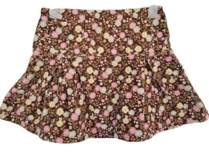 Pantalón Corto Gymboree Niñas Talla 6 Primrose Floral Plisado Pana Pull On - Imagen 1 de 5