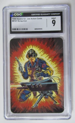 1986 Hasbro G.I. Joe Action Cards Scrap-Iron #101 CGC 9 - Image 1 of 3
