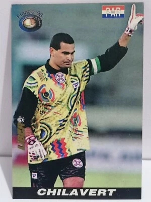 Tarjeta FRANCIA 98 #36 JOSE LUIS CHILAVERT Selección Paraguay, Copa Mundial de la FIFA 1998 TCG Foto 1 de 2