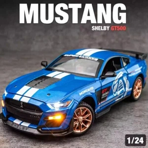 Modellino auto pressofuso muscolare Ford Mustang Shelby GT500 1:24 suono e luce regalo bambini - Foto 1 di 14