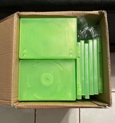 Lote de 100 novos estojos de reposição verde translúcido OEM para XBOX 360 - Imagem 1 de 4