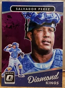 2017 Donruss Optic Diamond Kings Purple Prizm Salvador Perez #12 K.C. Royals - Picture 1 of 2