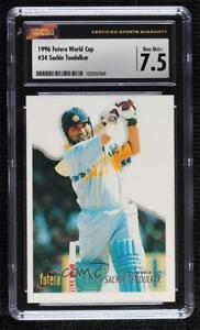 1996 Futera World Cup Cricket Sachin Tendulkar #34 CSG 7.5