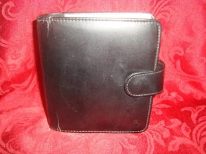 Cambridge Fat Little Day Planner 47214 Undated Faux Blk Leather Snap Closure - Picture 1 of 6