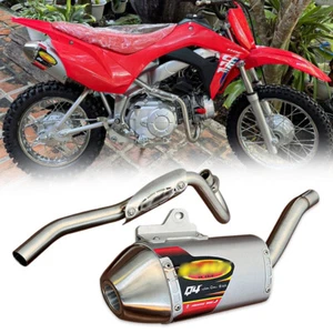 Full System Exhaust Muffer Racing Pipe Q4 Honda CRF110 CRF110F - Picture 1 of 10