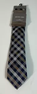 NWT Michael Kors Tie & Square Pocket Black, Biege and Gold MSRP $79.00 - Picture 1 of 5